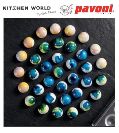 พิมพ์อบขนมโพลีคาร์บอเนตครึ่งวงกลม PAVONI CT0759-5046 จำนวน 24 ช่อง_11